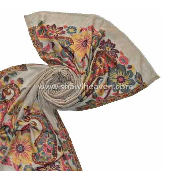 designer wool kani shawls, stoles from Tri Star Overseas